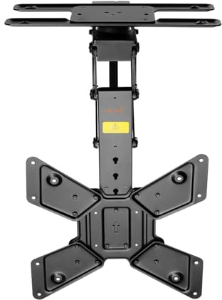 Mywall Supporto da soffitto HL46ML motorizzato e pieghevole per schermi piatti con controllo Smart Home per 23-65 pollici, carico fino a 30 kg con rotazione di 180°