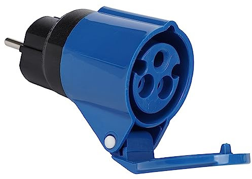 FANTON 78001-E Adattatore industriale, spina schuko 2P+T 16A, presa 2P+T 16A 200-250V 6h IP44