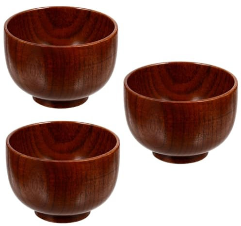 FRCOLOR 3 Stücke Rasieren Becher Container Holz Rasieren Seife Schüssel Tasse Rasieren Creme Glatte Rasur Männer