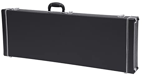 Caskunbsy E-Gitarre Hartschalenkoffer, Gitarrenkoffer, Abschließbar Rechteckig E-Gitarren Case Box mit Schlüssel Guitar Case, ST TL Stil Hartschalenkoffer mit Lock Latch Polsterung (Schwarz)