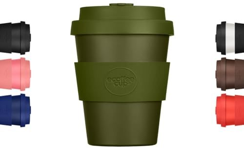 6oz 180ml Reusable Eco-Friendly 100% Plant Based Coffee Cup - Melamine Free & Biodegradable Dishwasher/Microwave Safe Travel Mug, Oberon