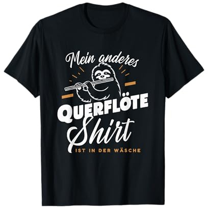 Mein anderes Querflöte-Faultier Musiker Spruch Danke T-Shirt