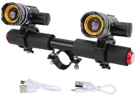 Electric Scooter Headlight, Rechargeable LED Front Light Head Lamp Headlight Accessories for M365/Pro Electric Scooter