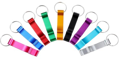 ABOOFAN 100piezas Abridor De Botellas De Aleación Llavero Hogar Accesorios Para Latas Abridor De Botellas Granel Portátil Uso Diario