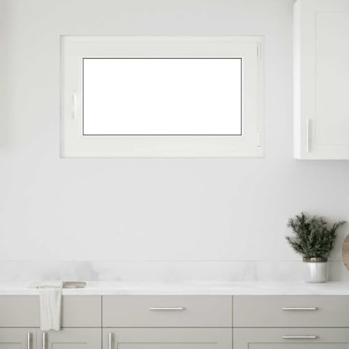 vidaXL RISOR Basement Window 100x60 cm - PVC Anthracite Tilt & Turn, Double Thermal Argon Glazing for Enhanced Basement Daylight