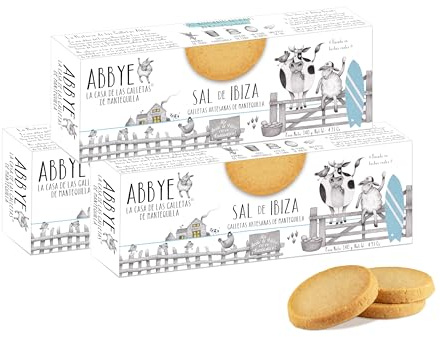 ABBYE | Galleta de mantequilla (Pack 3, Sal de Ibiza)