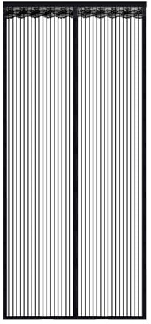 Fly Screens for Doors – 80 x 200 cm Door Fly Screen Curtain with Heavy-Duty Mesh, Full Frame Magic Tape & Powerful Magnets, Hands-Free Closure, Easy to Install Magnetic Fly Screen Door