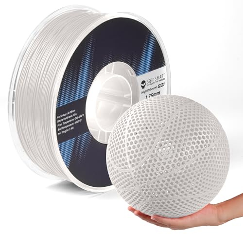 SainSmart PEBA High Rebound 90A Flexible Wire, 1kg, Super TPU with 78% High Rebound, 20% Lighter and 2x Faster Printing, Nylon Based Strength, Adjustable Flexibility, 1.75mm, vit