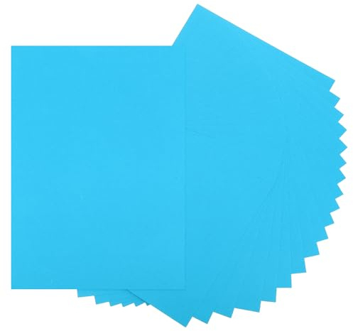 QUARKZMAN 20 Feuilles De Papier Cartonné Bleu Ciel 8.5 x 11 A4 Papier Epais 250gsm/170lb Carton En Gros Pour Imprimante DIY Scrapbook Menus Cartes Invitations Et Artisanat