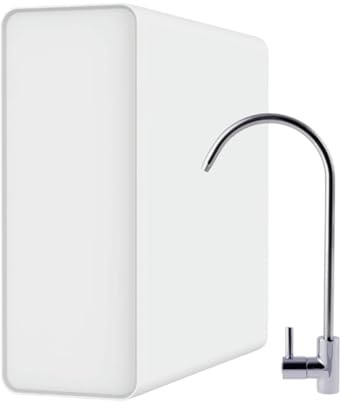 Ultimate Compact One 600 GPD DirectFlow Osmoseanlage Untertisch | Tanklos, nur 12,5 cm breit, 1,6 l/min, 2:1 Reinwasserverhältnis, pH-Optimierung, Aqua-Stop und Filterwechsel ohne Werkzeug