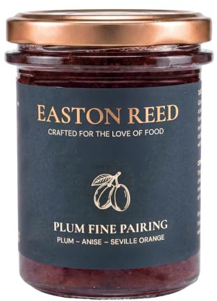 Easton Reed Plum Fine Pairing, Pflaumen Chutney | Würziges Pflaumen-Chutney nach feiner Rezeptur. Ideal zum Aufwerten von Fleischgerichten, Grillgut und Käseplatten