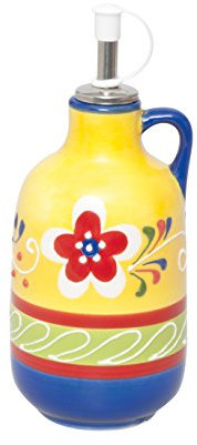 Excelsa Tex Mex Oliera/Acetiera, 400 ml, Ceramica, Rosso, Verde, Giallo