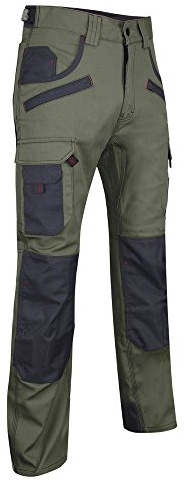 LMA Pantalon de Travail Unisexe Secateur, Kaki/Gris, 50