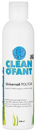 CLEANOFANT Universal-POLITUR | 200 ml | für Lack GFK Gelcoat Folie Edelstahl Chrom - für Wohnwagen Wohnmobil Caravan Boot