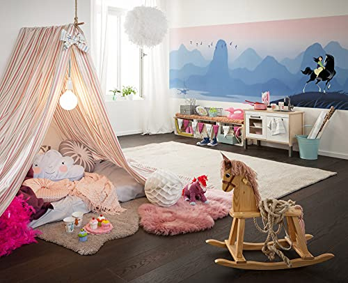 Komar Disney Vlies Fototapete - Mulan Hills - Größe: 300 x 100 cm (Breite x Höhe) - Kinderzimmer, Berge, Kindertapete - IADX6-036