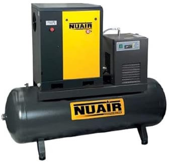 Compresseur à air sur réservoir 4CV 3kW Triphasé 200L 8 bar avec sécheur d'air MERCURY MECH 3/08/200ES Nuair