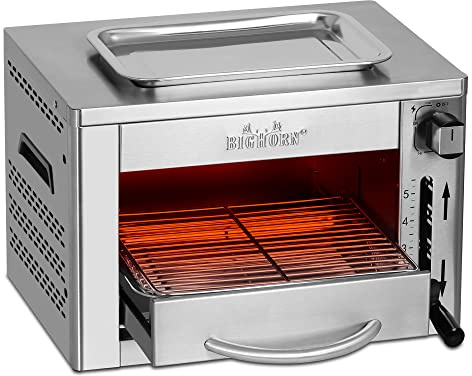 BIGHORN Steakgrill schnelles Kochen tragbar Infrarot Gasgrill mit Edelstahl Propan grill Brenner geeignet für Steak, Picknick, BBQ