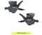 1 Paar Shimano Schalthebel Schaltgriff Altus SL-M315 Links (3-fach) Rechts (8-fach) inkl. Schaltzüge & MSZweirad Reflexband Rapidfire Plus