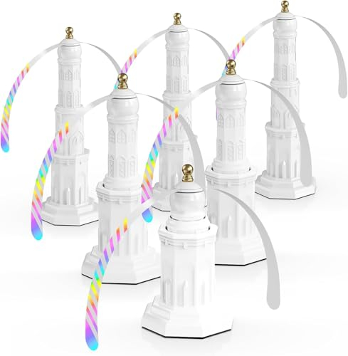 Lot de 6 Ventilateur Anti Mouche de Table, Chasse Mouche Anti Mouche Exterieur Ventilateur Mouche Repousse Mouche,pour Maison Dîner, Pique-Nique Exterieur/Interieur