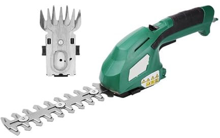 MEIVIYA Tagliabordi e molatrice 2 in 1 tagliasiepi Elettrico da 7,2 V Batteria Ricaricabile tagliasiepi Motore Utensili elettrici a Batteria da Giardino(Without Handle)