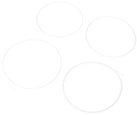 Juego de Cuerdas de Nailon para Ukelele Au047, 1 Set | Blanco, Calibres G 0.022in C 0.033in E 0.028in a 0.022in, para Small Guitars y Músicos