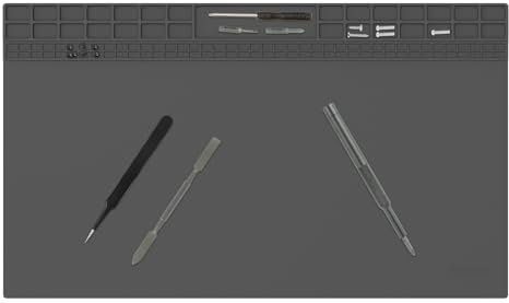 Esterilla de soldadura antiestática, alfombrilla de reparación extra grande, 60 x 35 cm, de silicona resistente al calor