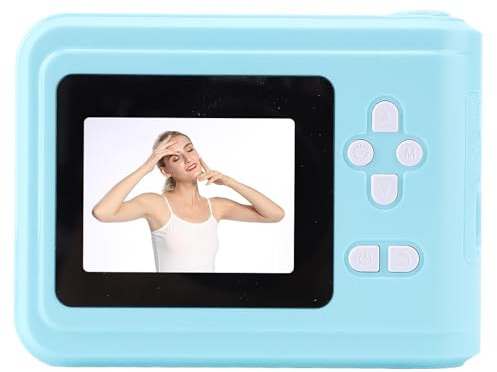 1080p Instant Print Camera, 48MP HD Digital Videokamera för Barn med 3 Rullar Termiskt Tryckpapper 32 GB SD -kort Svartvita Foton (Rosa) (Blå)