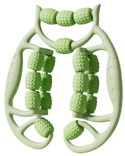 Rullo per gambe 18 ruote regolabili rullo di massaggiatore morbido multiuso portatile per le gambe Muscolo del braccio della mano per Rilassati, rimozione della cellulite per le