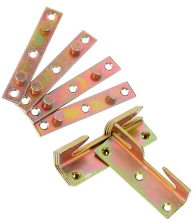 Generico 4 Set Di Cerniere Invisibili Per Letto Ferramenta Per Telaio Letto Connettore Per Sponda Cerniere Per Divano Per Sospese Accessori Per Mobili Raccordo