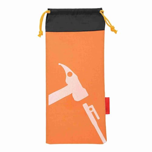 Majatou Tent Peg Bag, Tent Hammer Bag,Tent Peg Storage Bag,Tent Camping Tent Nailer Stake Bag Suitable for Hiking Camping Tents Hammers and Other Accessories (Orange)