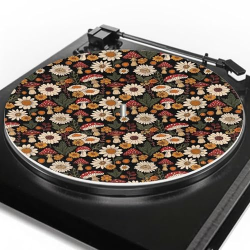 Daisy Svamp Slip Mat 295 mm Art Deco Slip Mats skivspelare Däck Slipmatta Matta DJs Accessoarer Present till honom Henne