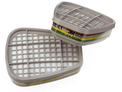 3M 2x Filtre masque respiratoire 6059