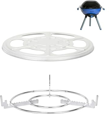WELL GRILL Pièces de rechange pour réchaud de camping Campingaz, réflecteur de chaleur en acier inoxydable et support de poêle, casserole intégrée pour barbecue à gaz Campingaz Party Grill 400 CV 400R