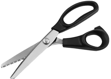 Steel Pinking Fabric Cutter Lace Cloth Crafts Dressmaking Zag Sewing Scissors Zig Cut Fabric Scissors