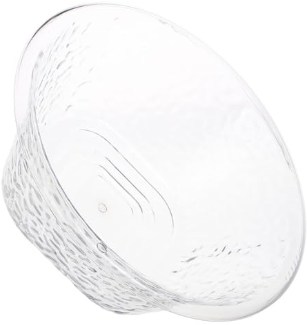 NULYLU Bassine de Lavage Multifonctionnelle Transparente en Plastique, Grosse Bassine Linge et Bain de Pieds, Bac Esthétique à Motif Ondulé Blanc, Soins Personnels et Beauté Quotidienne