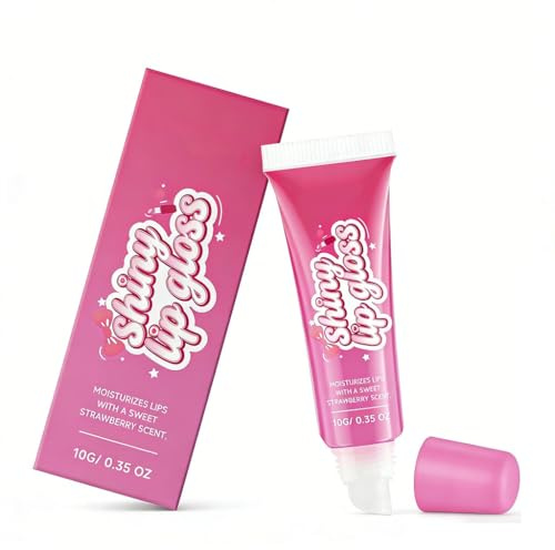 Bálsamo Labial Hidratante de Fresa, Hidratación Duradera, Mejora la Textura de Los Labios, Fácil de Usar, Adecuado for El Cuidado Diario de Los Labios(5pcs)