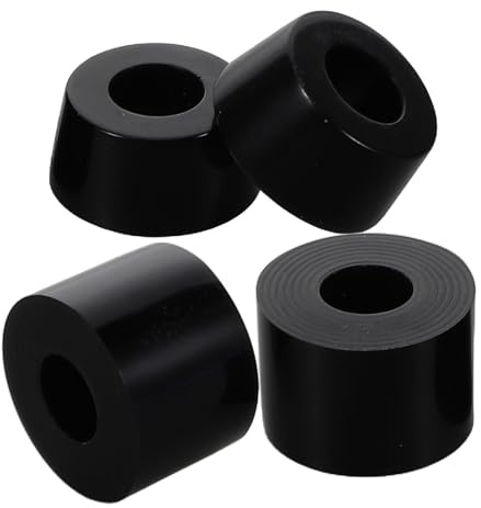 CIYODO Almohadillas Amortiguadoras para Patineta Pu Negro Almohadillas Elevadoras para Patineta Reduce Vibración y Mejora la Estabilidad, para Monopatín de Doble Punta