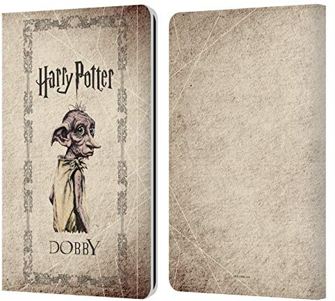 Head Case Designs Offizielle Harry Potter Dobby House Elf Geschoepf Chamber of Secrets II Leder-Wallet-Hülle Kompatibel mit Kindle Paperwhite 1/2 / 3