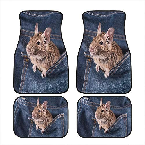 Amzbeauty Allwetter-Fußmatten 3D Vollabdeckung Fußmatten Teppich Set 4-teilig für Auto vorne hinten Teppich Kissen Universal Automatte