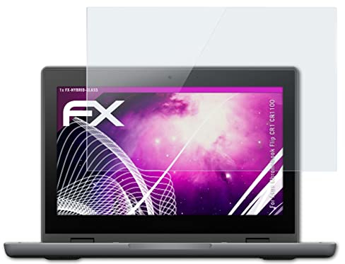 atFoliX Plastic Glass Protective Film compatible with Asus Chromebook Flip CR1 CR1100, 9H Hybrid-Glass FX Screen Protector