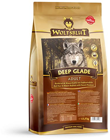 Wolfsblut - Deep Glade - 12,5 kg - Rothirsch und Wasserbüffel - Trockenfutter - Hundefutter - Getreidefrei