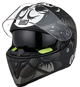 ORIGINE Casco Integrale per Moto da Strada con Doppia Visiera Omologato ECE2206