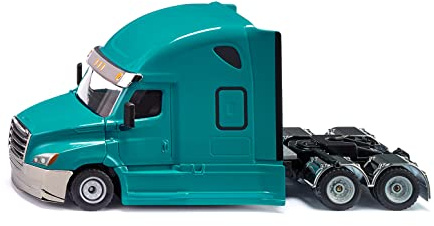 Siku 2717, Freightliner Cascadia, Spielzeug-Zugmaschine, 1:50, Kunststoff/Metall, Blau, Motorhaube zum Öffnen, Kupplung zum Kombinieren SUPER-Aufliegern in 1:50
