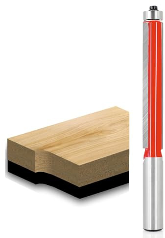 Extra-Long 3 Flush Trim Router Bit, 1/2 Shank, Top Bearing