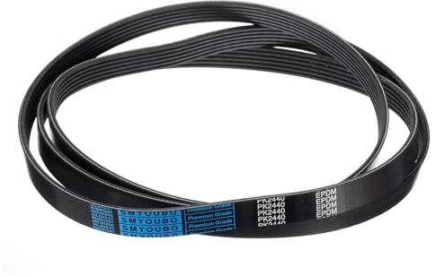 sourcing map 6K961/6PK2440 Serpentine Belt 6 Ribs 2440mm Length x 21mm Width x 5mm Height, EPDM Poly V Belt, Multi Wedge Micro V Belt for Vehicle