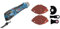 Bosch Professional 12V System Akku Multi-Cutter GOP 12V-28 (Starlock-Werkzeugaufnahme, im Karton) + 13tlg. Starlock Universal-Set (für Holz, Metall und Farbe, Sägen, Schleifen, und Schaben)