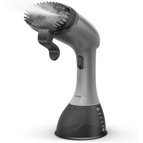 Rolipo Steamer for Clothes 1350W, Portable Handheld Clothes Steamer for Home & Travel, Upgraded 400ML Tank, Fast Heat-Up Wrinkle Remover with Leak-Proof Design