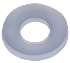 DIN125 ISO7089, weiße Kunststoff-Nylon-Unterlegscheibe, plattiert, flache Distanzdichtungen, Unterlegscheiben-Dichtungsring M2-M12(Size:M12x24x1 (1000Pcs))