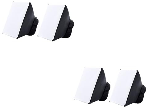 KONTONTY 4piezas Difusor De Flash Softbox Accesorios para Fotografía DSLR Iluminación y Uniforme para Estudio y Fotografía Portátil
