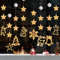 8 luces navideñas para ventanas interiores, luces LED decorativas navideñas, decoración navideña, luces de ventana, iluminación navideña con ventosas, temporizador, funciona con pilas